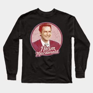 Norm MacDonald /// Vintage Style Long Sleeve T-Shirt